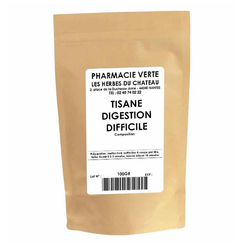 DIGESTION DIFFICILE - 100GR - PHARMACIE VERTE - Herboristerie à Nantes depuis 1942 - Plantes en Vrac - Tisane - EPS - Bourgeon -