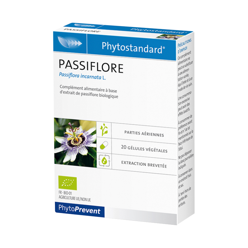 PhytoStandard PASSIFLORE - 20 gélules - PHARMACIE VERTE - Herboristerie à Nantes depuis 1942 - Plantes en Vrac - Tisane - EPS - 