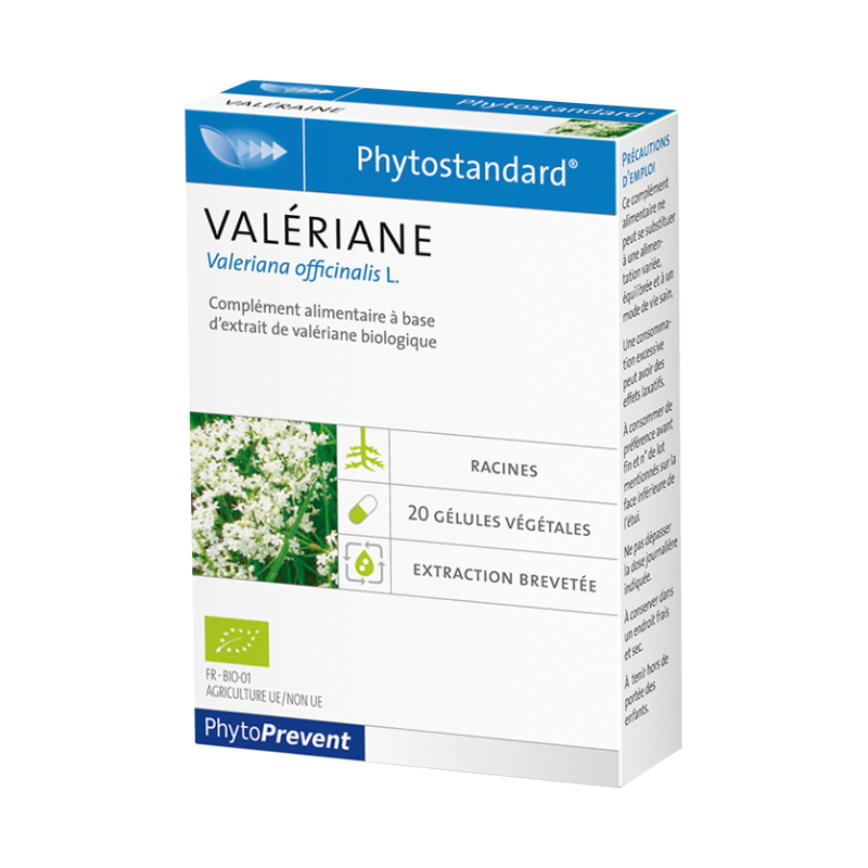 PhytoStandard VALÉRIANE - 20 gélules - PHARMACIE VERTE - Herboristerie à Nantes depuis 1942 - Plantes en Vrac - Tisane - EPS - B