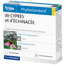 PhytoStandard CYPRÈS & ECHINACÉE - 30 comprimés - PHARMACIE VERTE - Herboristerie à Nantes depuis 1942 - Plantes en Vrac - Tisan