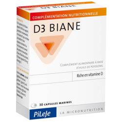 D3 BIANE - 30 capsules - PHARMACIE VERTE - Herboristerie à Nantes depuis 1942 - Plantes en Vrac - Tisane - EPS - Bourgeon - Myco