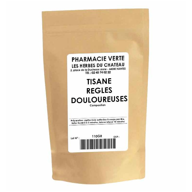 REGLES DOULOUREUSES - 110GR - PHARMACIE VERTE - Herboristerie à Nantes depuis 1942 - Plantes en Vrac - Tisane - EPS - Bourgeon -