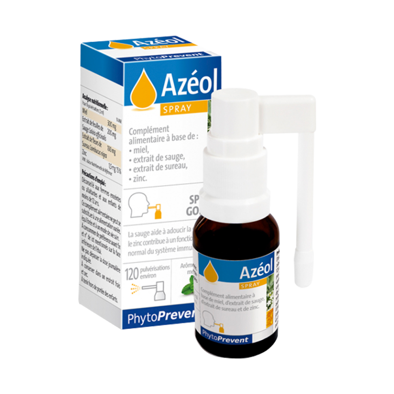 AZEOL Spray - 15ml - PHARMACIE VERTE - Herboristerie à Nantes depuis 1942 - Plantes en Vrac - Tisane - EPS - Bourgeon - Mycothér AZEOL Spray - 15ml - PHARMACIE VERTE - Herboristerie à Nantes depuis 1942 - Plantes en Vrac - Tisane - EPS - Bourgeon - Mycothér