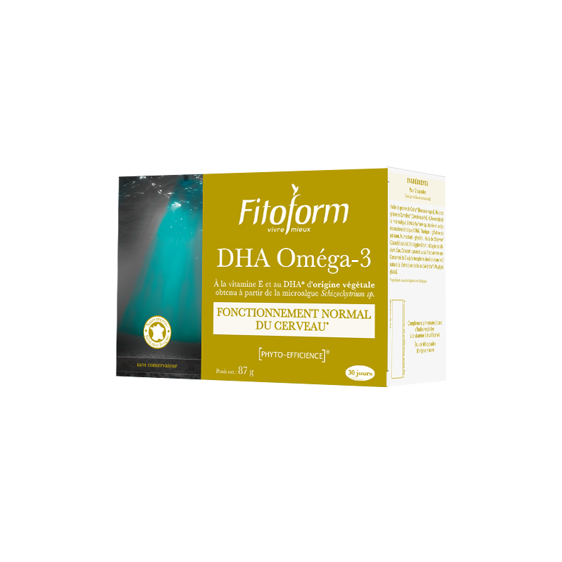 DHA Oméga 3 végétal - 60 capsules - PHARMACIE VERTE - Herboristerie à Nantes depuis 1942 - Plantes en Vrac - Tisane - EPS - Bou DHA Oméga 3 végétal - 60 capsules - PHARMACIE VERTE - Herboristerie à Nantes depuis 1942 - Plantes en Vrac - Tisane - EPS - Bou