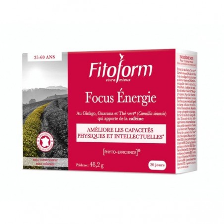 FOCUS ENERGIE - 40 comprimés - PHARMACIE VERTE - Herboristerie à Nantes depuis 1942 - Plantes en Vrac - Tisane - EPS - Bourgeon 