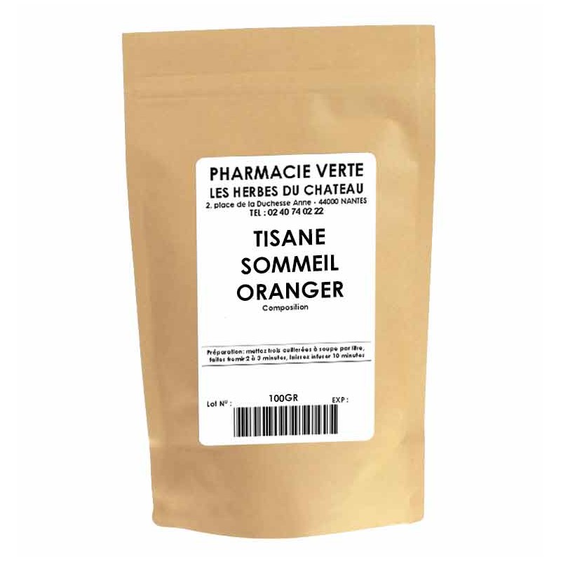 SOMMEIL ORANGER - 100GR - PHARMACIE VERTE - Herboristerie à Nantes depuis 1942 - Plantes en Vrac - Tisane - EPS - Bourgeon - Myc