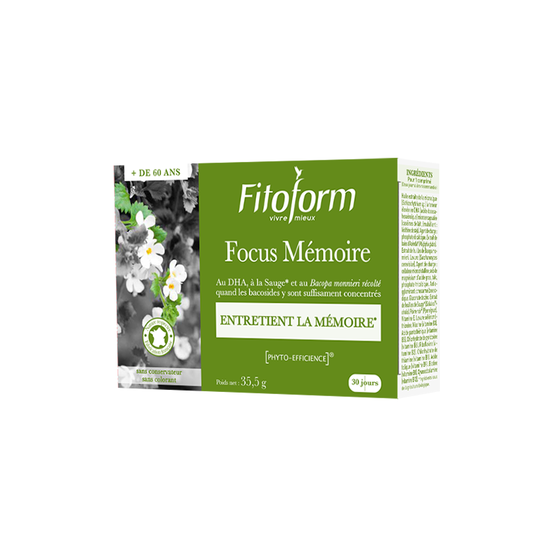 FOCUS MÉMOIRE - 30 comprimés - PHARMACIE VERTE - Herboristerie à Nantes depuis 1942 - Plantes en Vrac - Tisane - EPS - Bourgeon FOCUS MÉMOIRE - 30 comprimés - PHARMACIE VERTE - Herboristerie à Nantes depuis 1942 - Plantes en Vrac - Tisane - EPS - Bourgeon
