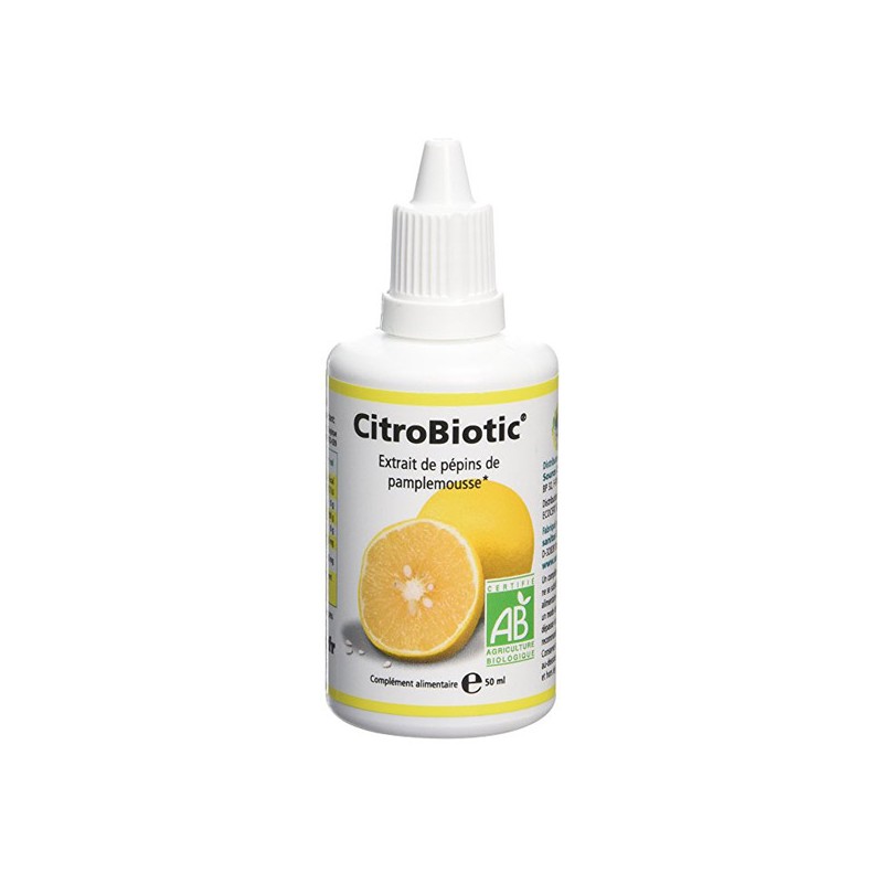 CITROBIOTIC 50ml - PHARMACIE VERTE - Herboristerie à Nantes depuis 1942 - Plantes en Vrac - Tisane - EPS - Bourgeon - Mycothérap CITROBIOTIC 50ml - PHARMACIE VERTE - Herboristerie à Nantes depuis 1942 - Plantes en Vrac - Tisane - EPS - Bourgeon - Mycothérap