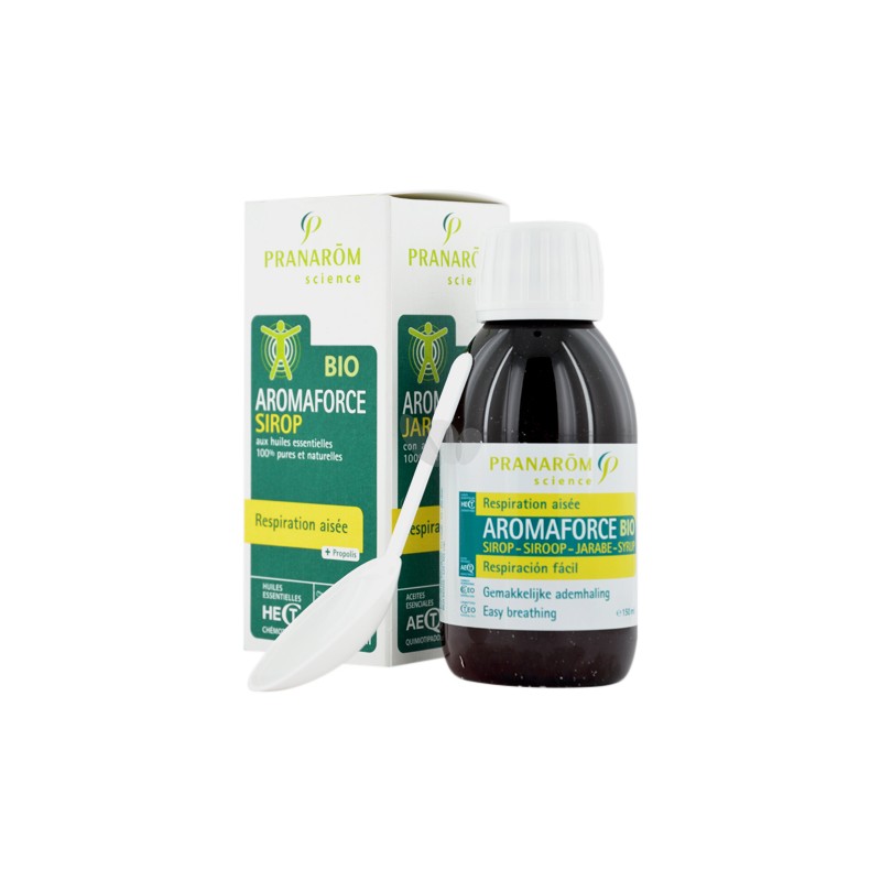 AROMAFORCE Sirop Bio Respiration Aisée - 150ml - PHARMACIE VERTE - Herboristerie à Nantes depuis 1942 - Plantes en Vrac - Tisane AROMAFORCE Sirop Bio Respiration Aisée - 150ml - PHARMACIE VERTE - Herboristerie à Nantes depuis 1942 - Plantes en Vrac - Tisane