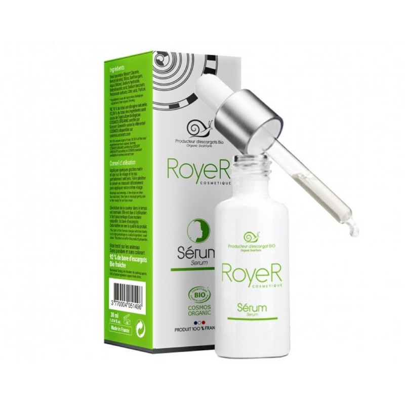 Sérum à la bave d'escargot bio fraiche - 30ml - PHARMACIE VERTE - Herboristerie à Nantes depuis 1942 - Plantes en Vrac - Tisane Sérum à la bave d'escargot bio fraiche - 30ml - PHARMACIE VERTE - Herboristerie à Nantes depuis 1942 - Plantes en Vrac - Tisane