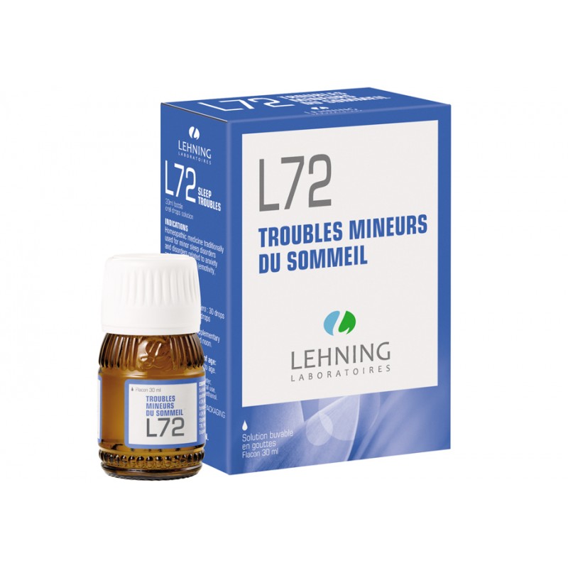 L72 - Troubles mineurs du sommeil - Flacon 30ml - PHARMACIE VERTE - Herboristerie à Nantes depuis 1942 - Plantes en Vrac - Tisan