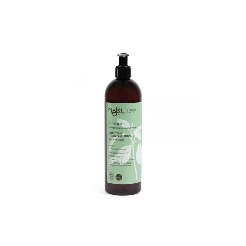 Shampooing au savon d'Alep 2 en 1 cheveux secs - 500ml - PHARMACIE VERTE - Herboristerie à Nantes depuis 1942 - Plantes en Vrac 