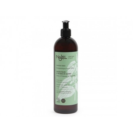 Shampooing au savon d'Alep 2 en 1 cheveux gras - 500ml - PHARMACIE VERTE - Herboristerie à Nantes depuis 1942 - Plantes en Vrac 