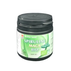 VS - SPIRULINE MACA France BIO - 120 gélules - PHARMACIE VERTE - Herboristerie à Nantes depuis 1942 - Plantes en Vrac - Tisane -