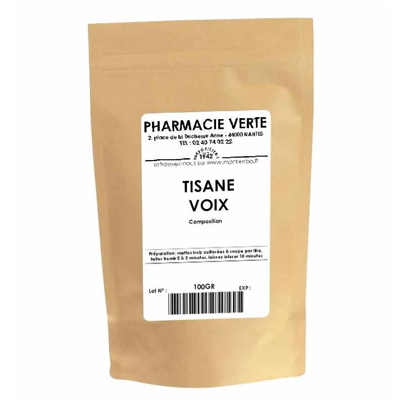 VOIX - 100GR - PHARMACIE VERTE - Herboristerie à Nantes depuis 1942 - Plantes en Vrac - Tisane - EPS - Bourgeon - Mycothérapie - VOIX - 100GR - PHARMACIE VERTE - Herboristerie à Nantes depuis 1942 - Plantes en Vrac - Tisane - EPS - Bourgeon - Mycothérapie -