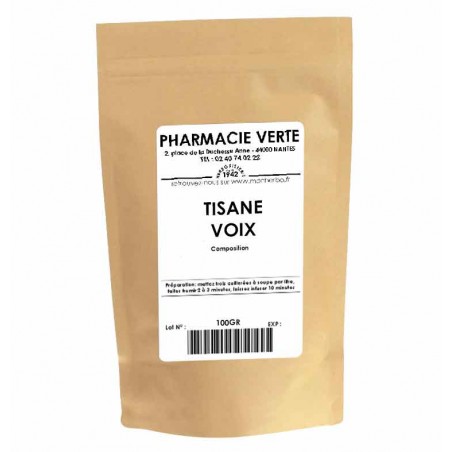 VOIX - 100GR - PHARMACIE VERTE - Herboristerie à Nantes depuis 1942 - Plantes en Vrac - Tisane - EPS - Bourgeon - Mycothérapie -