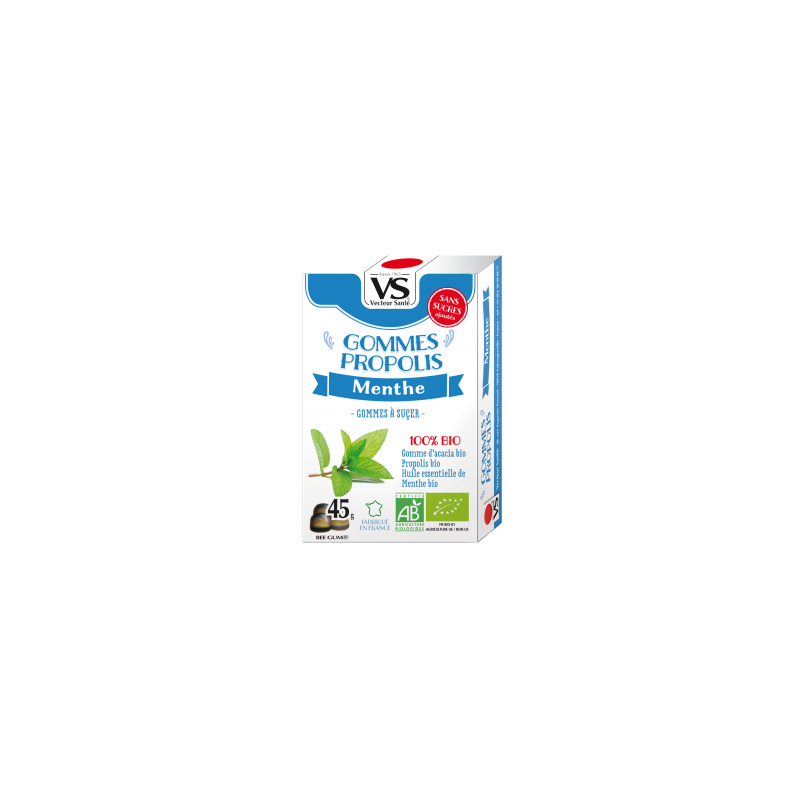 VS - GOMMES PROPOLIS - MENTHE - 45gr - PHARMACIE VERTE - Herboristerie à Nantes depuis 1942 - Plantes en Vrac - Tisane - EPS - B VS - GOMMES PROPOLIS - MENTHE - 45gr - PHARMACIE VERTE - Herboristerie à Nantes depuis 1942 - Plantes en Vrac - Tisane - EPS - B