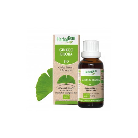 HERBALGEM GINKGO - 30ml - PHARMACIE VERTE - Herboristerie à Nantes depuis 1942 - Plantes en Vrac - Tisane - EPS - Bourgeon - Myc