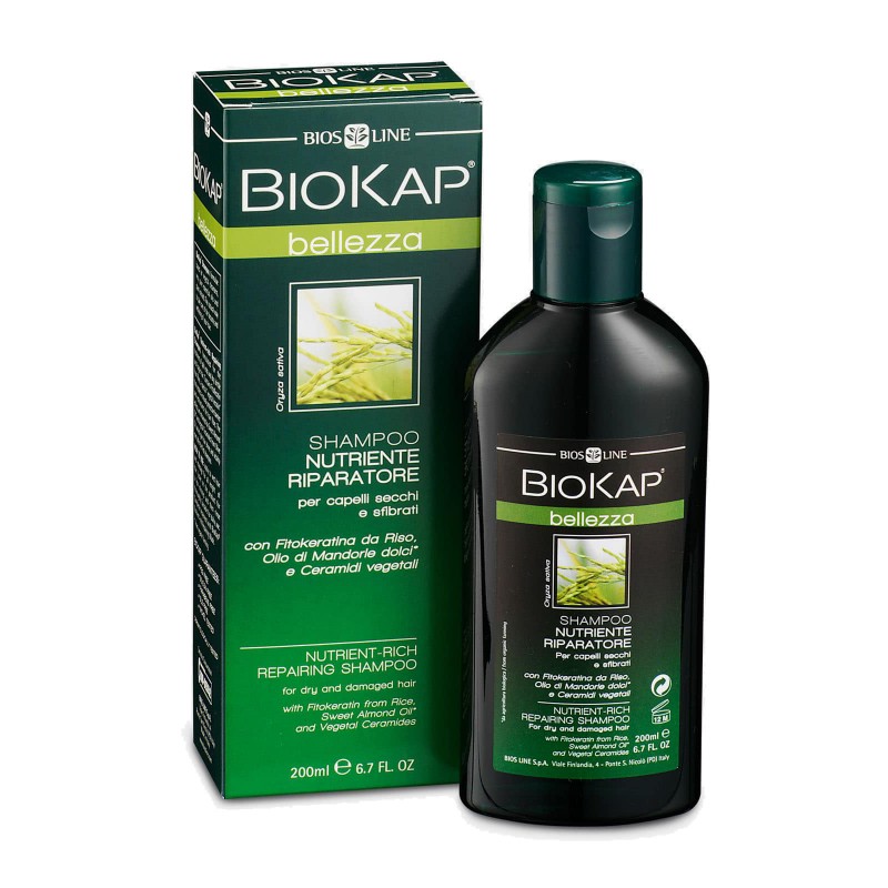 BIOKAP - Shampooing Nourrisant & Réparateur - 200ml - PHARMACIE VERTE - Herboristerie à Nantes depuis 1942 - Plantes en Vrac - T