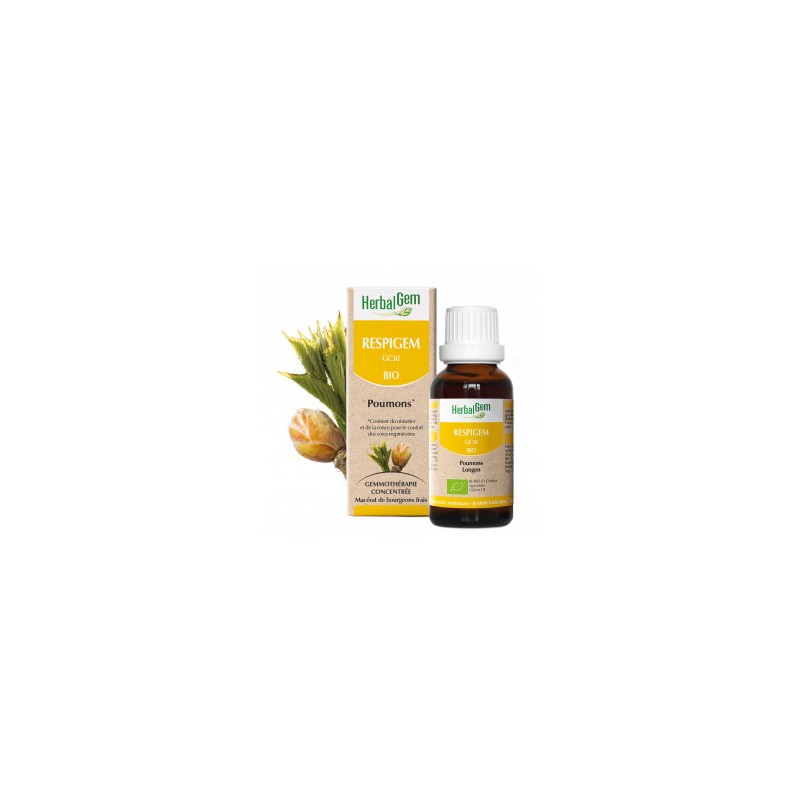 HERBALGEM RESPIGEM - 30ml - PHARMACIE VERTE - Herboristerie à Nantes depuis 1942 - Plantes en Vrac - Tisane - EPS - Bourgeon - M HERBALGEM RESPIGEM - 30ml - PHARMACIE VERTE - Herboristerie à Nantes depuis 1942 - Plantes en Vrac - Tisane - EPS - Bourgeon - M