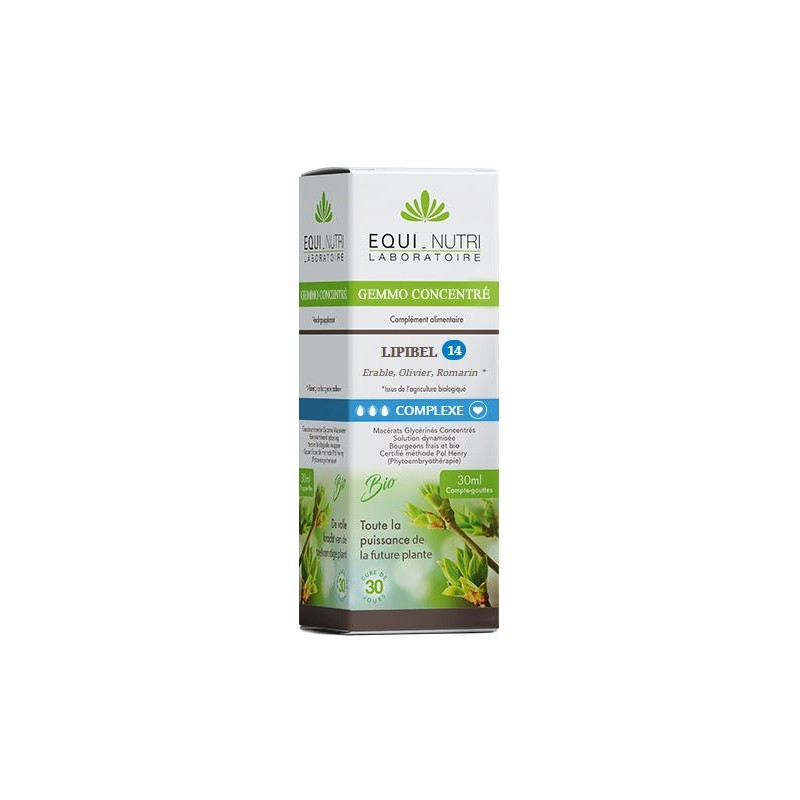 EQUINUTRI LIPIBEL Complexe N°14 - 30ml - PHARMACIE VERTE - Herboristerie à Nantes depuis 1942 - Plantes en Vrac - Tisane - EPS -