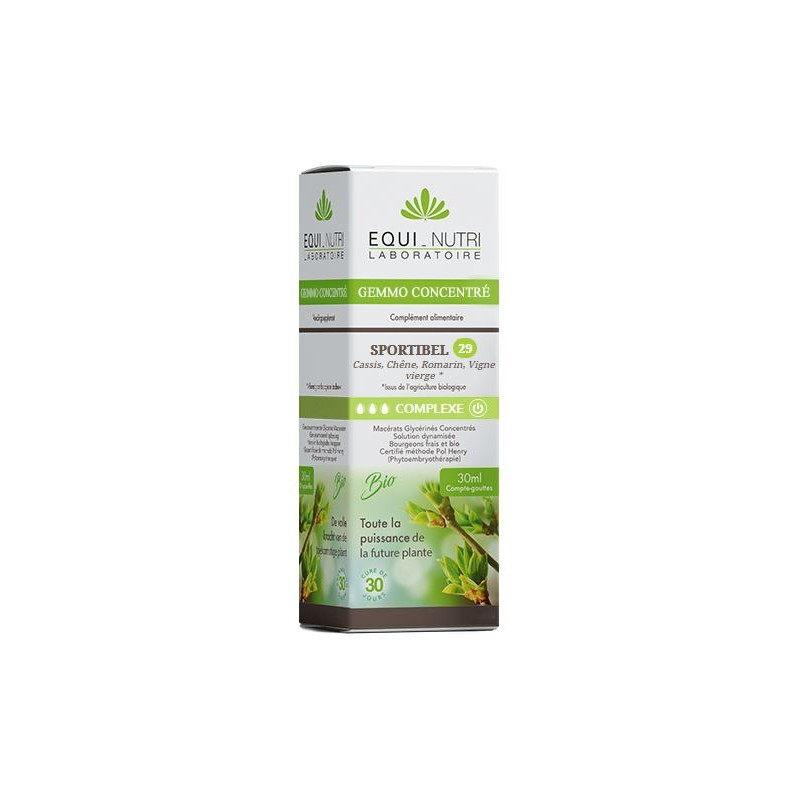 EQUINUTRI SPORTIBEL Complexe N°29 - 30ml - PHARMACIE VERTE - Herboristerie à Nantes depuis 1942 - Plantes en Vrac - Tisane - EPS
