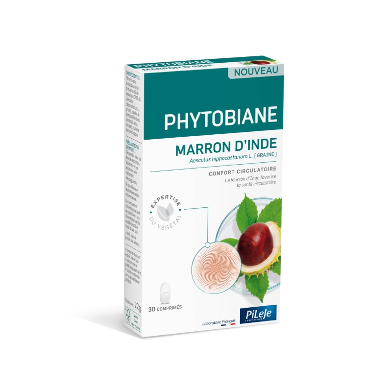 PHYTOBIANE Marron d'Inde - 30 comprimés - PHARMACIE VERTE - Herboristerie à Nantes depuis 1942 - Plantes en Vrac - Tisane - EPS PHYTOBIANE Marron d'Inde - 30 comprimés - PHARMACIE VERTE - Herboristerie à Nantes depuis 1942 - Plantes en Vrac - Tisane - EPS