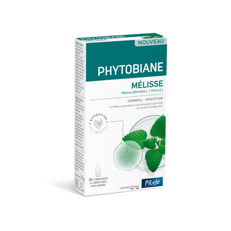 PHYTOBIANE Melisse - 30 comprimés a libération prolongée - PHARMACIE VERTE - Herboristerie à Nantes depuis 1942 - Plantes en Vra PHYTOBIANE Melisse - 30 comprimés a libération prolongée - PHARMACIE VERTE - Herboristerie à Nantes depuis 1942 - Plantes en Vra