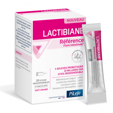 LACTIBIANE Référence - 20 sticks orodispersibles - PHARMACIE VERTE - Herboristerie à Nantes depuis 1942 - Plantes en Vrac - Tisa