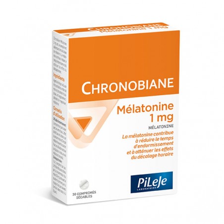 CHRONOBIANE Mélatonine 1mg - 30 comprimés sécables - PHARMACIE VERTE - Herboristerie à Nantes depuis 1942 - Plantes en Vrac - Ti