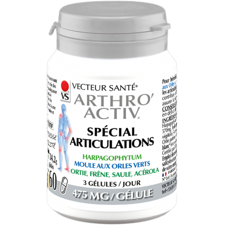 Arthro'Activ Harpagophytum - 60 Gélules - PHARMACIE VERTE - Herboristerie à Nantes depuis 1942 - Plantes en Vrac - Tisane - EPS 