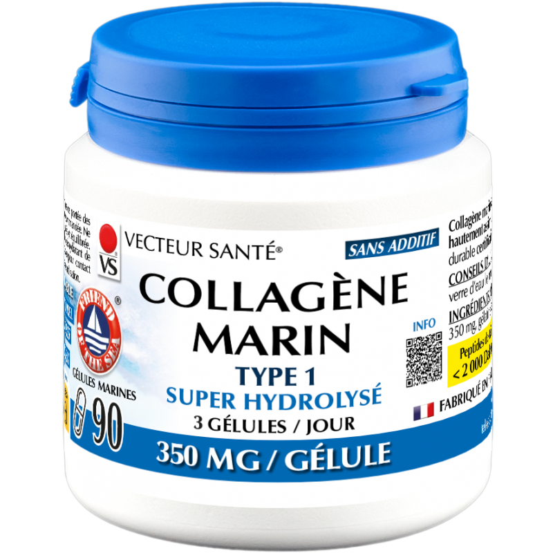 COLLAGENE MARIN - 90 Gélules - PHARMACIE VERTE - Herboristerie à Nantes depuis 1942 - Plantes en Vrac - Tisane - EPS - Bourgeon 