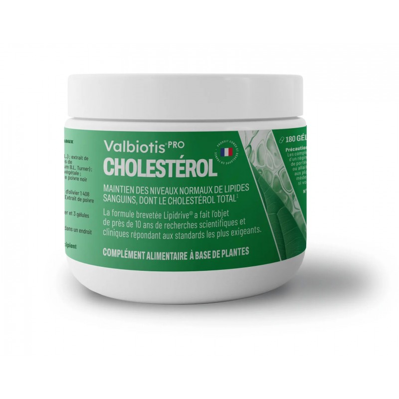 VALBIOTIS PRO CHOLESTEROL - 180 Gélules - PHARMACIE VERTE - Herboristerie à Nantes depuis 1942 - Plantes en Vrac - Tisane - EPS 