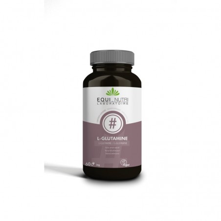 EQUINUTRI - L GLUTAMINE 500mg - 60 Gélules - PHARMACIE VERTE - Herboristerie à Nantes depuis 1942 - Plantes en Vrac - Tisane - E
