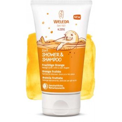 Crème Douche 2 en 1 Enfants - Orange Fruitée - 150ml - PHARMACIE VERTE - Herboristerie à Nantes depuis 1942 - Plantes en Vrac - 