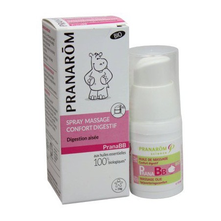 Spray Massage Confort Digéstif  Bébé - 10ml - PHARMACIE VERTE - Herboristerie à Nantes depuis 1942 - Plantes en Vrac - Tisane - 