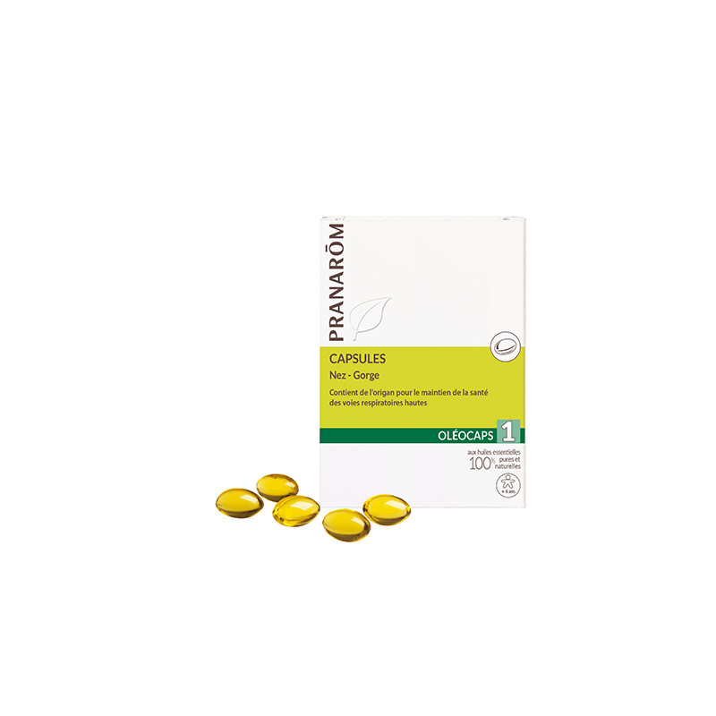 Oleocaps 1 - Nez gorge - 30 capsules - PHARMACIE VERTE - Herboristerie à Nantes depuis 1942 - Plantes en Vrac - Tisane - EPS - H Oleocaps 1 - Nez gorge - 30 capsules - PHARMACIE VERTE - Herboristerie à Nantes depuis 1942 - Plantes en Vrac - Tisane - EPS - H