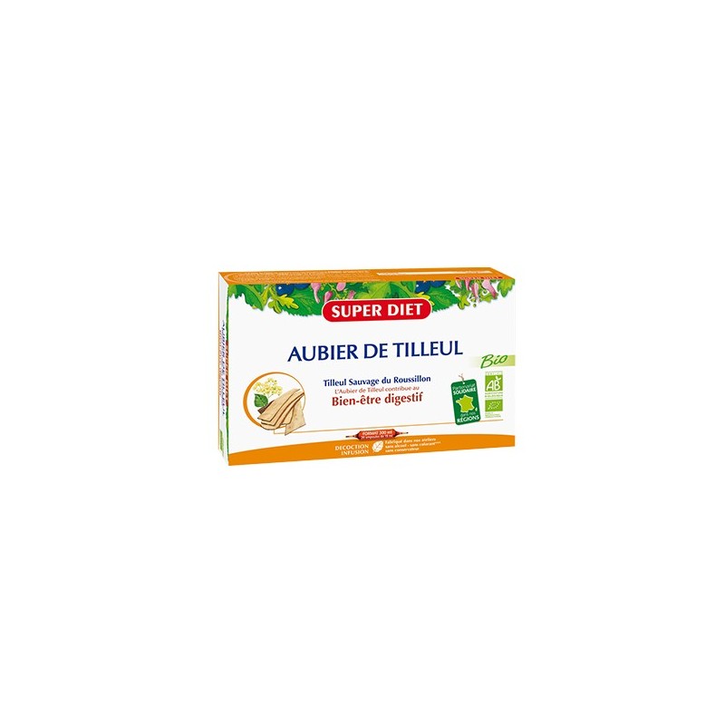 AUBIER DE TILLEUL BIO - 20 ampoules 15ml - PHARMACIE VERTE - Herboristerie à Nantes depuis 1942 - Plantes en Vrac - Tisane - EPS