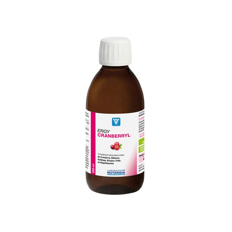 ERGYCRANBERRYL - 250ml - PHARMACIE VERTE - Herboristerie à Nantes depuis 1942 - Plantes en Vrac - Tisane - EPS - Bourgeon - Myco ERGYCRANBERRYL - 250ml - PHARMACIE VERTE - Herboristerie à Nantes depuis 1942 - Plantes en Vrac - Tisane - EPS - Bourgeon - Myco