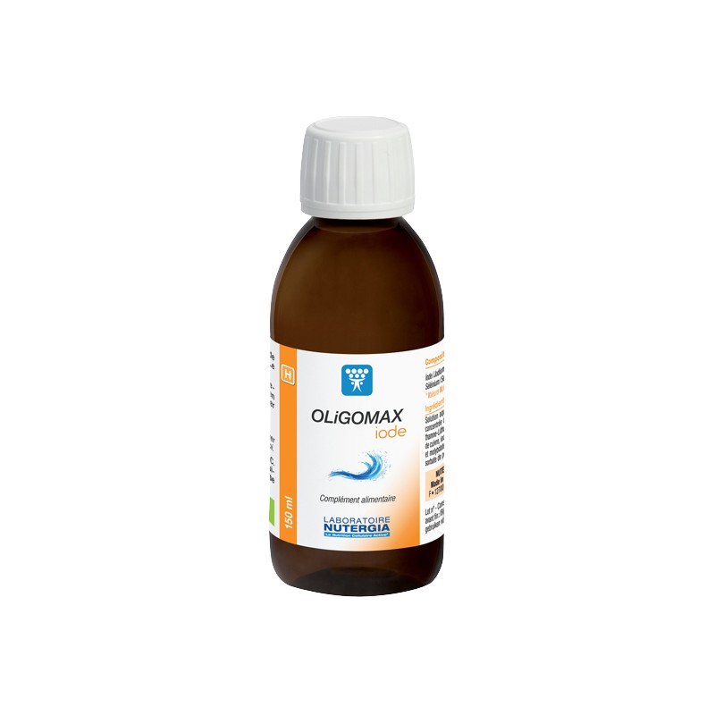 OLIGOMAX Iode - 150ml - PHARMACIE VERTE - Herboristerie à Nantes depuis 1942 - Plantes en Vrac - Tisane - EPS - Bourgeon - Mycot OLIGOMAX Iode - 150ml - PHARMACIE VERTE - Herboristerie à Nantes depuis 1942 - Plantes en Vrac - Tisane - EPS - Bourgeon - Mycot