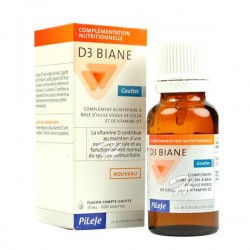 D3 BIANE Gouttes - 20ml - PHARMACIE VERTE - Herboristerie à Nantes depuis 1942 - Plantes en Vrac - Tisane - EPS - Bourgeon - Myc